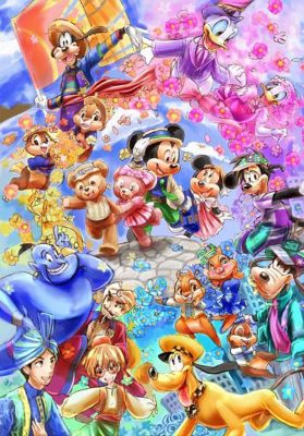 Disney Characters Paint By Number