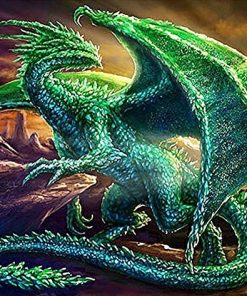 Emerald Dragon Paint By Number