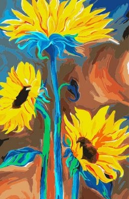 Fantasy Sunflower Paint By Number