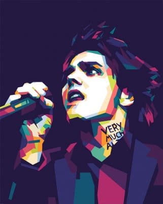 Gerard Way On Pop Art Paint By Number