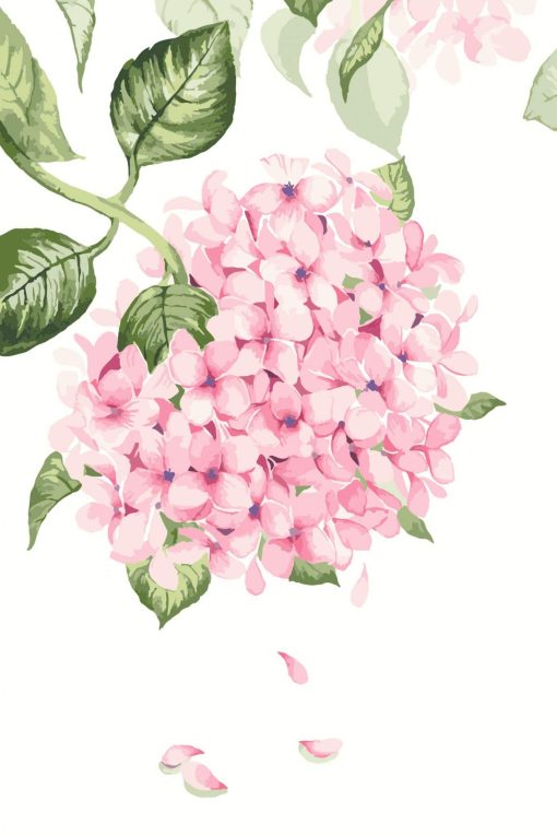 Gorgeous Pink Flowers Paint By Number