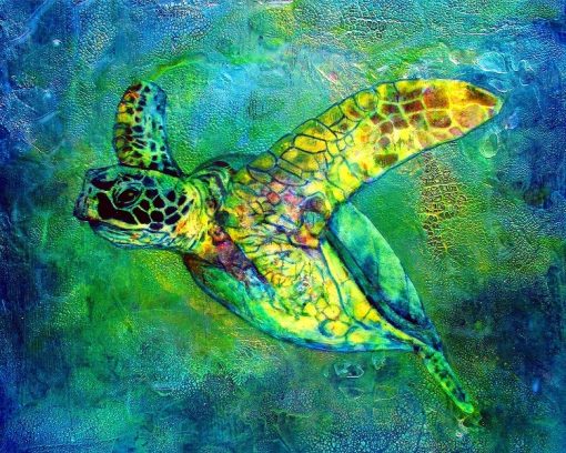 Green Turtle Paint By Number