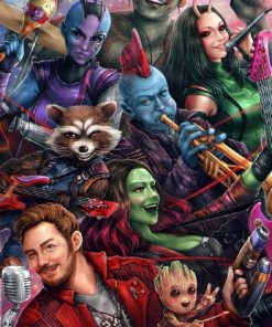 Guardians Of The Galaxy Paint By Number