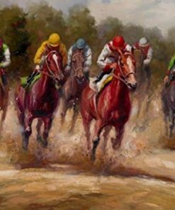 Horse Racing Paint By Number