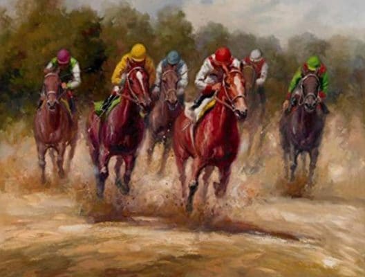 Horse Racing Paint By Number