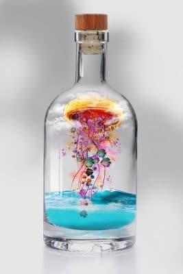 Jellyfish In Bottle Paint By Number