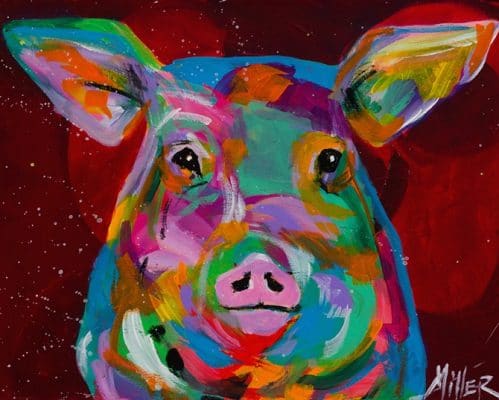 Oink Pig Paint By Number