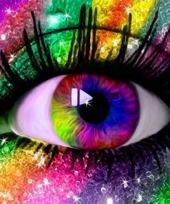 Rainbow Eyes Paint By Number