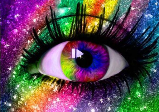 Rainbow Eyes Paint By Number