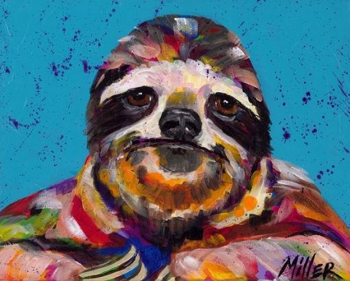 Smiling Sloth Paint By Number