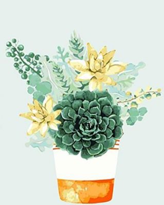 Succulent Bouquet Paint By Number