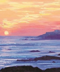 Sunset Seaside Coast Lighthouse Paint By Number