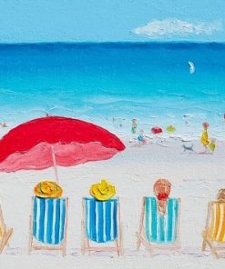Vacation On Beach Paint By Number