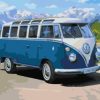 Volkswagen Samba Bus Paint By Number