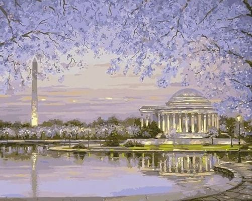 Washington Dc In Spring Paint By Number