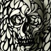 White And Black Dye Skull Paint By Number