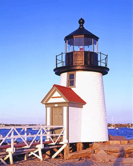 Brant Point Lighthouse Paint By Number