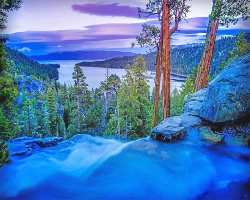 Lake Tahoe Sierra Nevada Paint By Number