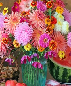 Watermelon Flowers Paint By Number