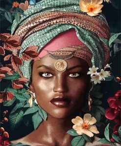 African Beautiful Woman Paint By Number