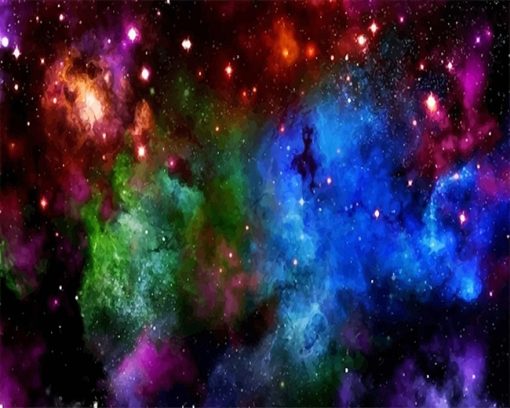 Colorful Space Paint By Number