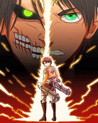 Eren Attack On Titan Paint By Number