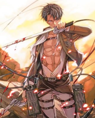 Levi Attack On Titan Paint By Number