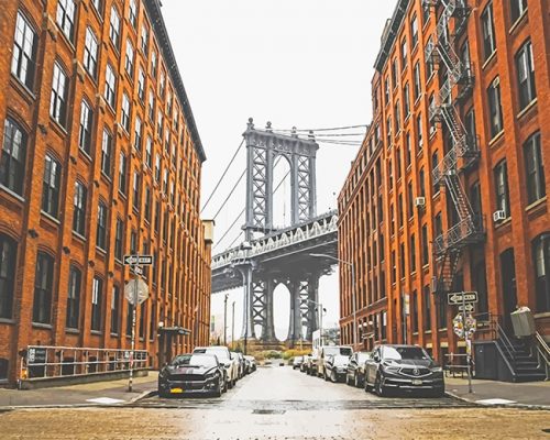 New York Brooklyn Bridge Paint By Number