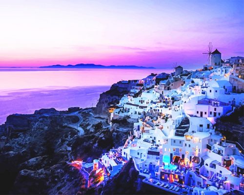 Santorini Island Greece Paint By Number