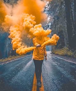 Yellow Smoke Paint By Number