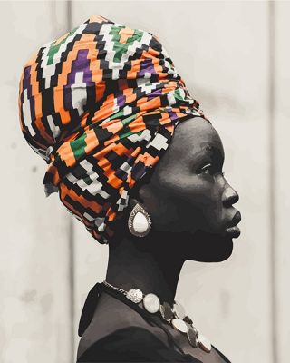 African Woman Paint By Number