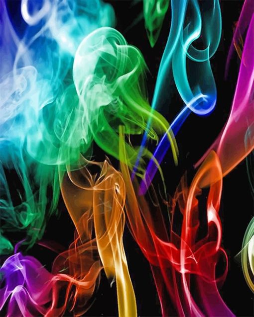 Colorful Light Smoke Paint By Number