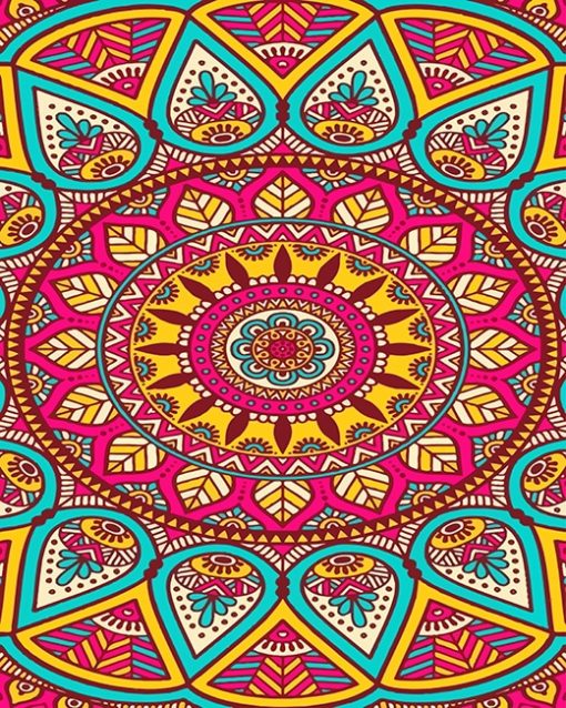 Colorful Mandala Paint By Number