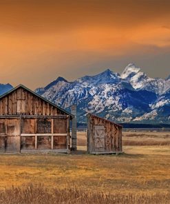 Grand Teton National Park Paint By Number