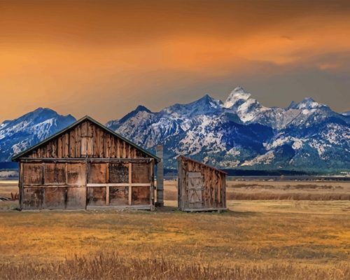 Grand Teton National Park Paint By Number