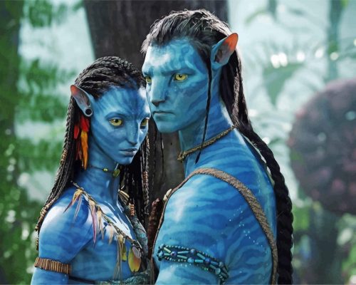 Jake Sully And Neytiri Avatar Paint By Number