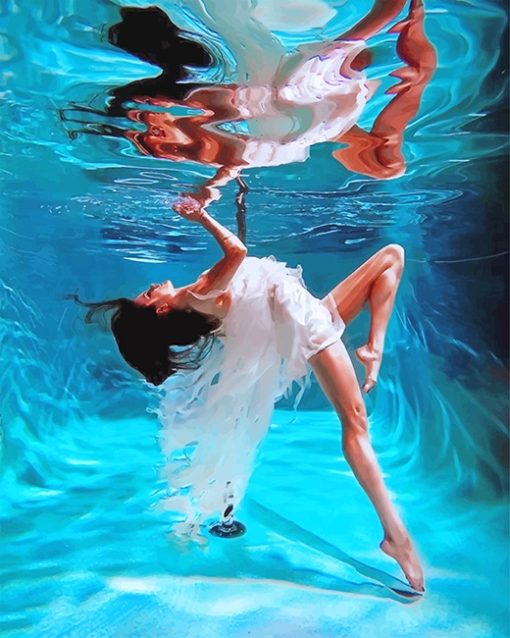 Lady Dancing In The Water Paint By Number