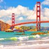 Golden Gate Bridge California Paint By Number