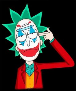 Joker Rick Sanchez Paint By Number