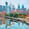 Usa Philadelphia Skyline Paint By Number