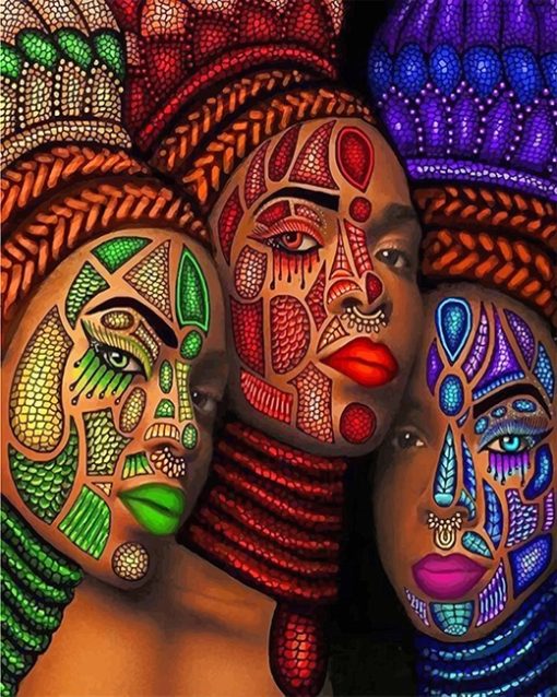 African Women Paint By Number