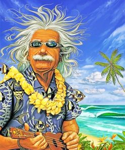 Albert Einstein In Hawaii Paint By Number