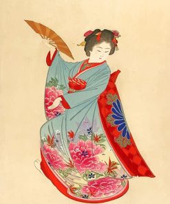 Ancient Japan Woman Dancer Paint By Number