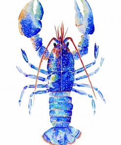 Blue Lobster Art Paint By Number
