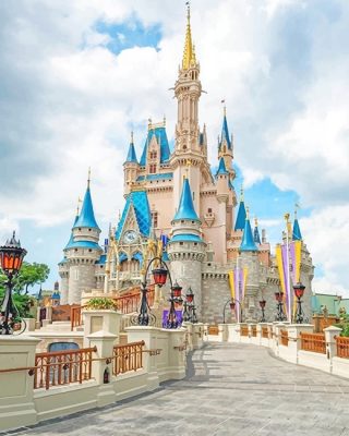 Cinderella Home Castle Paint By Number