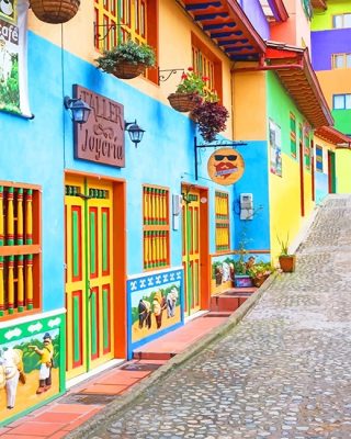 Colorful Guatapé Colombia Paint By Number