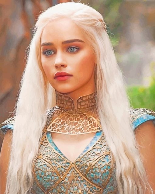 Emilia Clarke Game Of Thrones Paint By Number