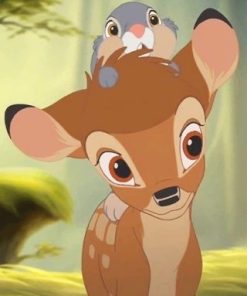 Disney Deer And Rabbit Paint By Number
