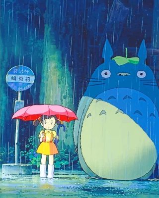 Mei Kusaka And Totoro Paint By Number