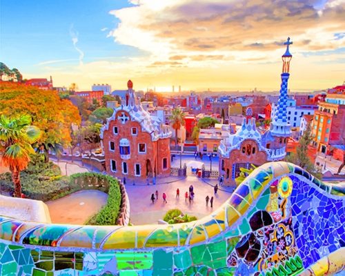 Park Güell Barcelona Paint By Number